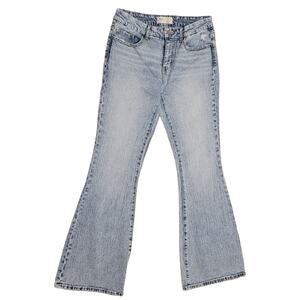 BKE Women's Andi Mid-Rise Slim-fit Flare Leg Jeans Tag 28Wx32L Actual 28Wx31L